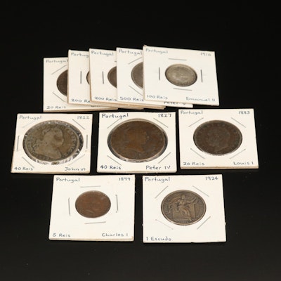 Collection of Ten Coins from Portugal