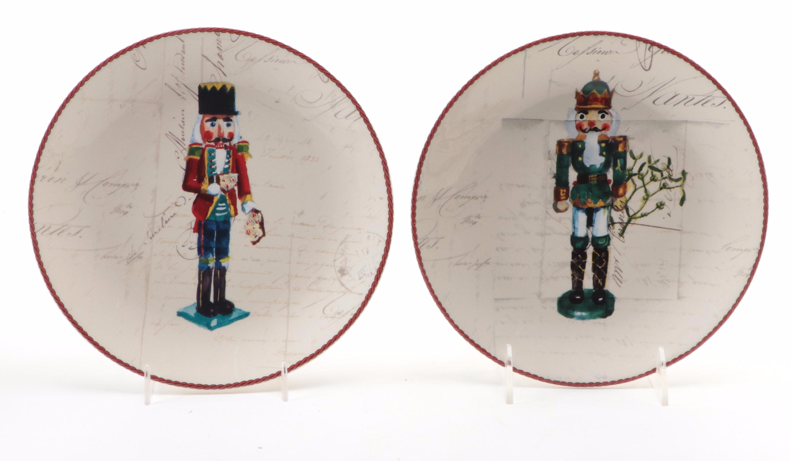WilliamsSonoma Nutcracker Salad Plates EBTH