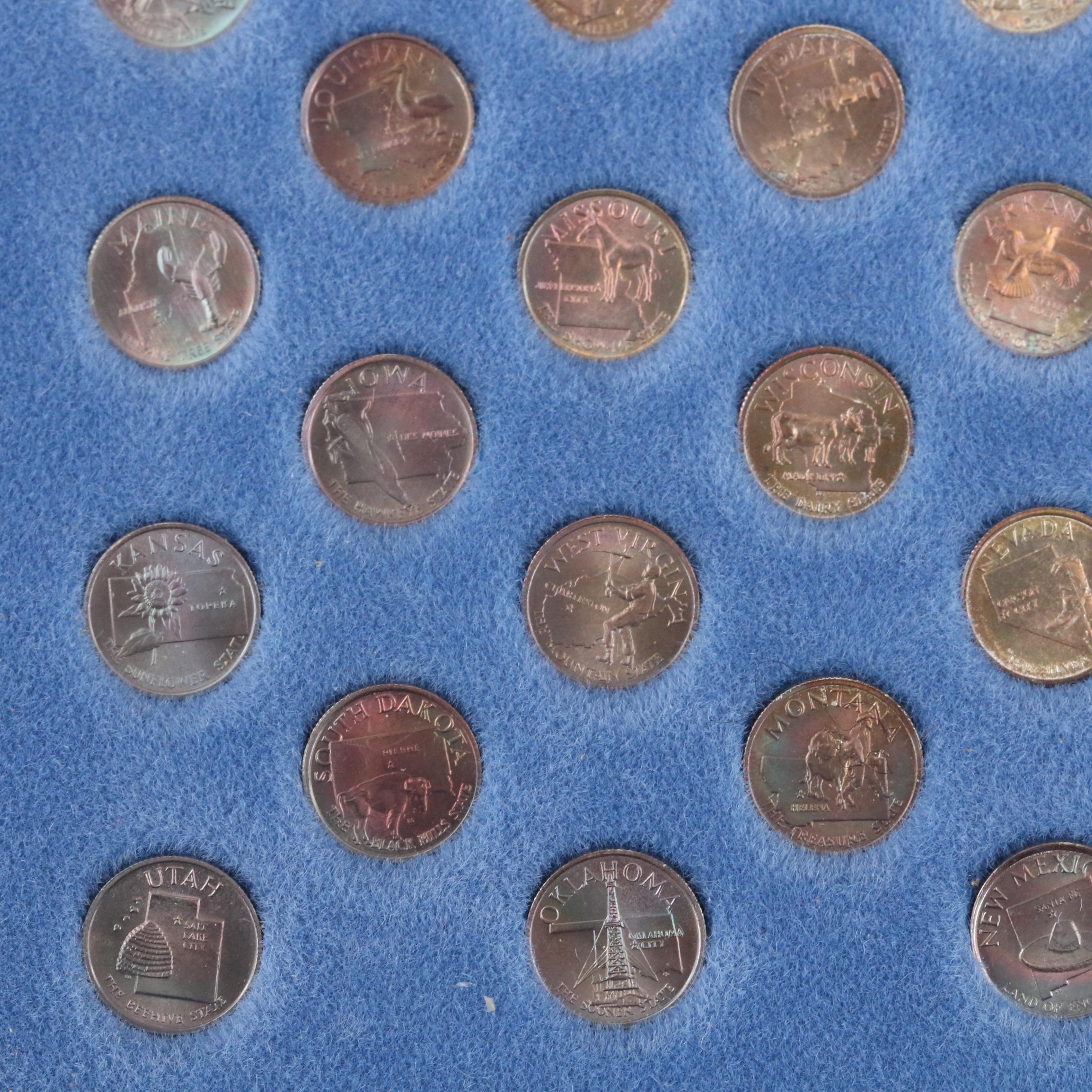 Franklin Mint Sterling Silver "States of the Union MiniCoin Set" EBTH