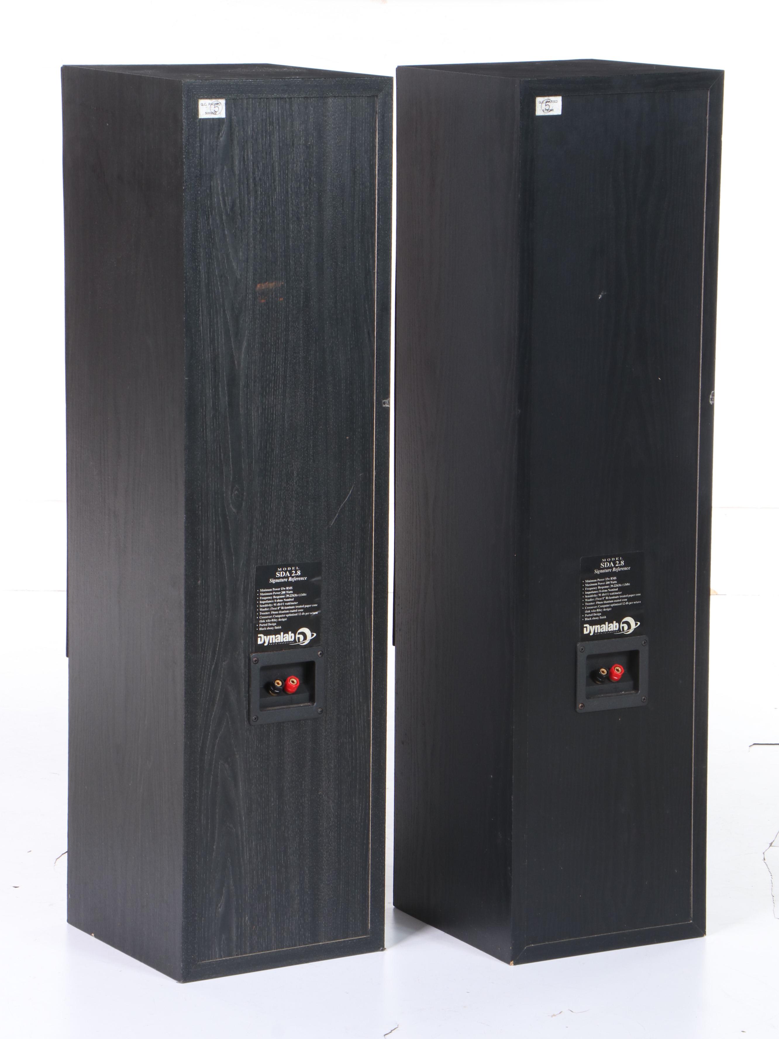 Pair of Dynalab Audio Technologies "SDA 2.8 Signature Reference" Tower Speakers EBTH