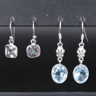 Sterling Earrings Including Gemstones