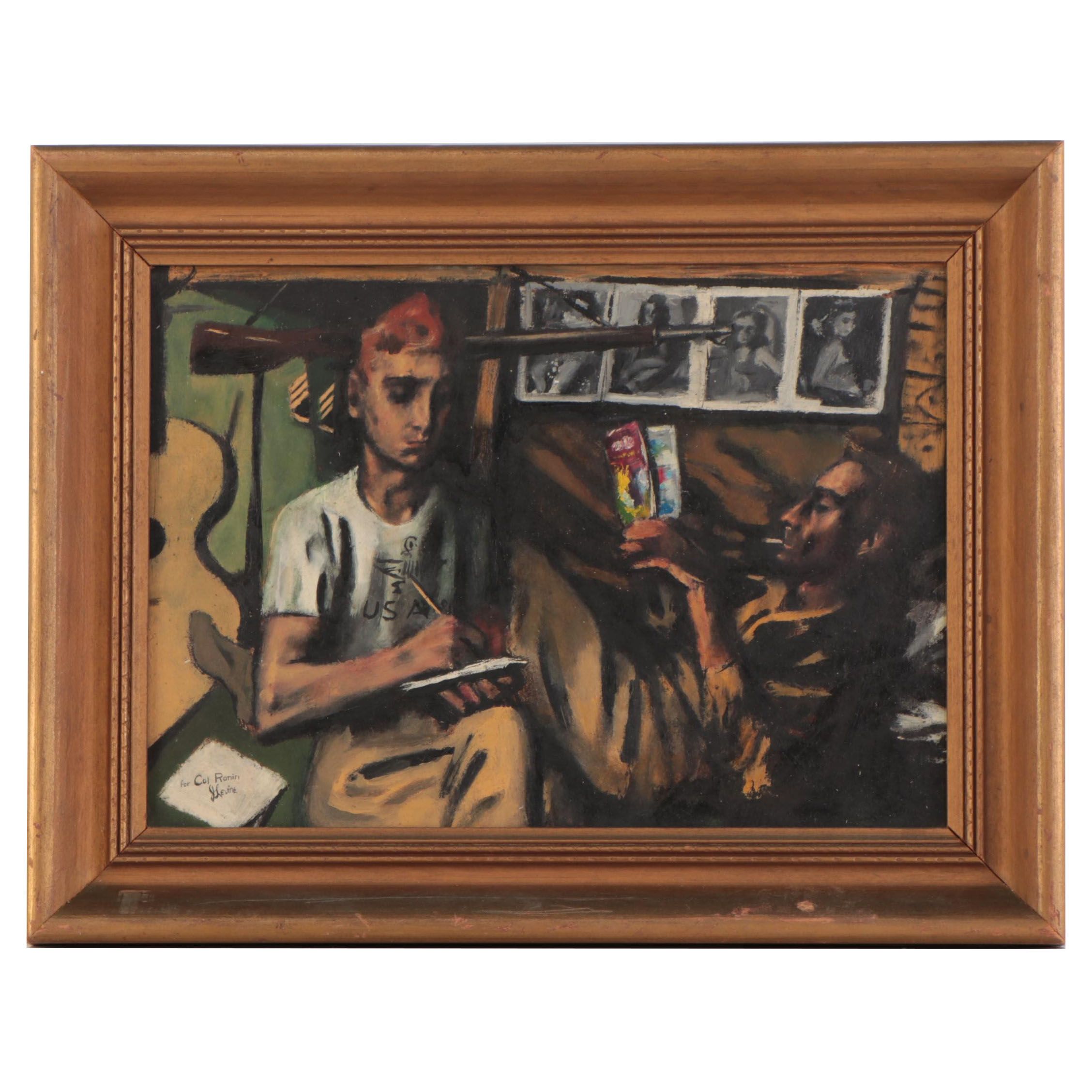 Jack Levine Figural Oil Painting EBTH