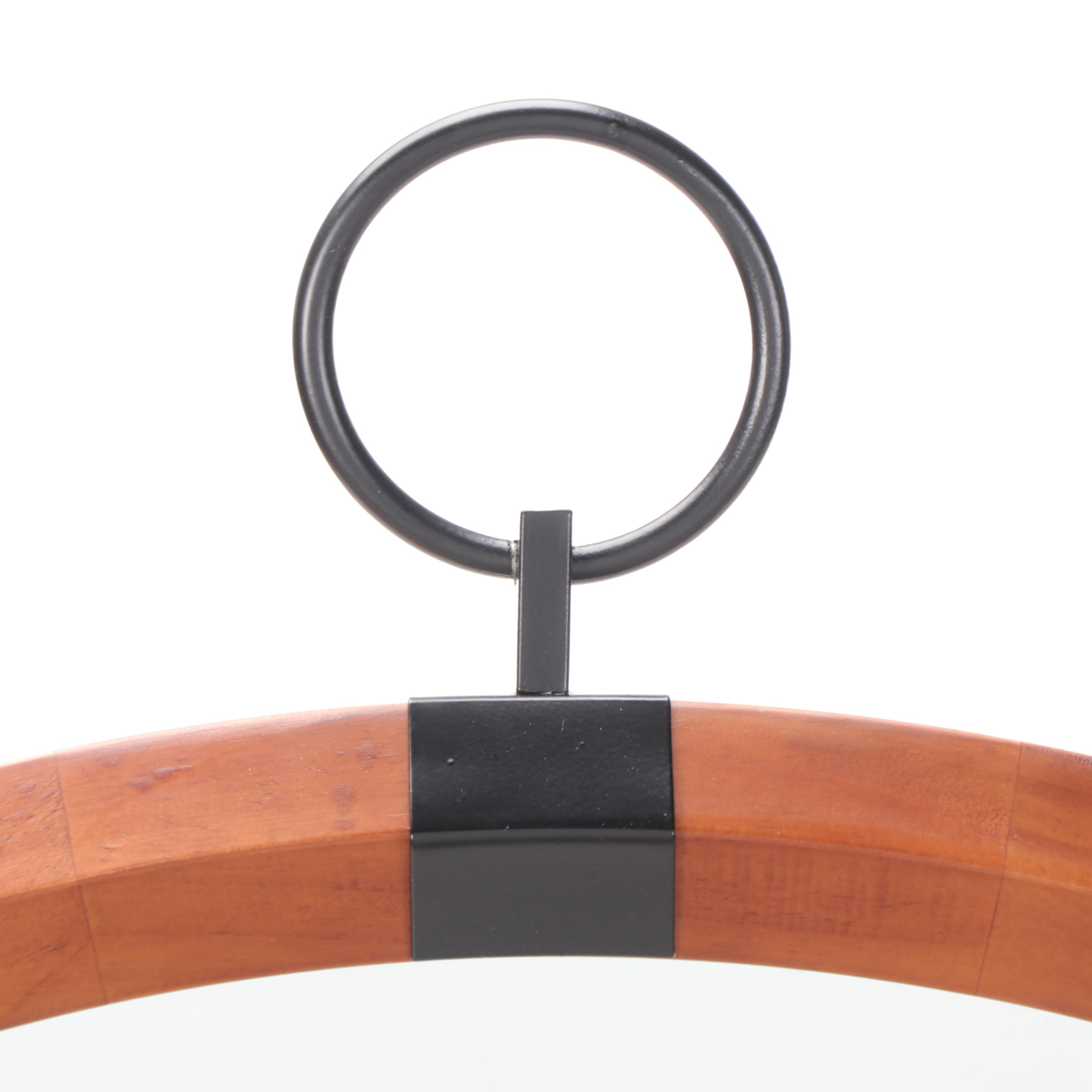 Threshold with Studio McGee 29" Round Wall Mirror with Black Hook EBTH