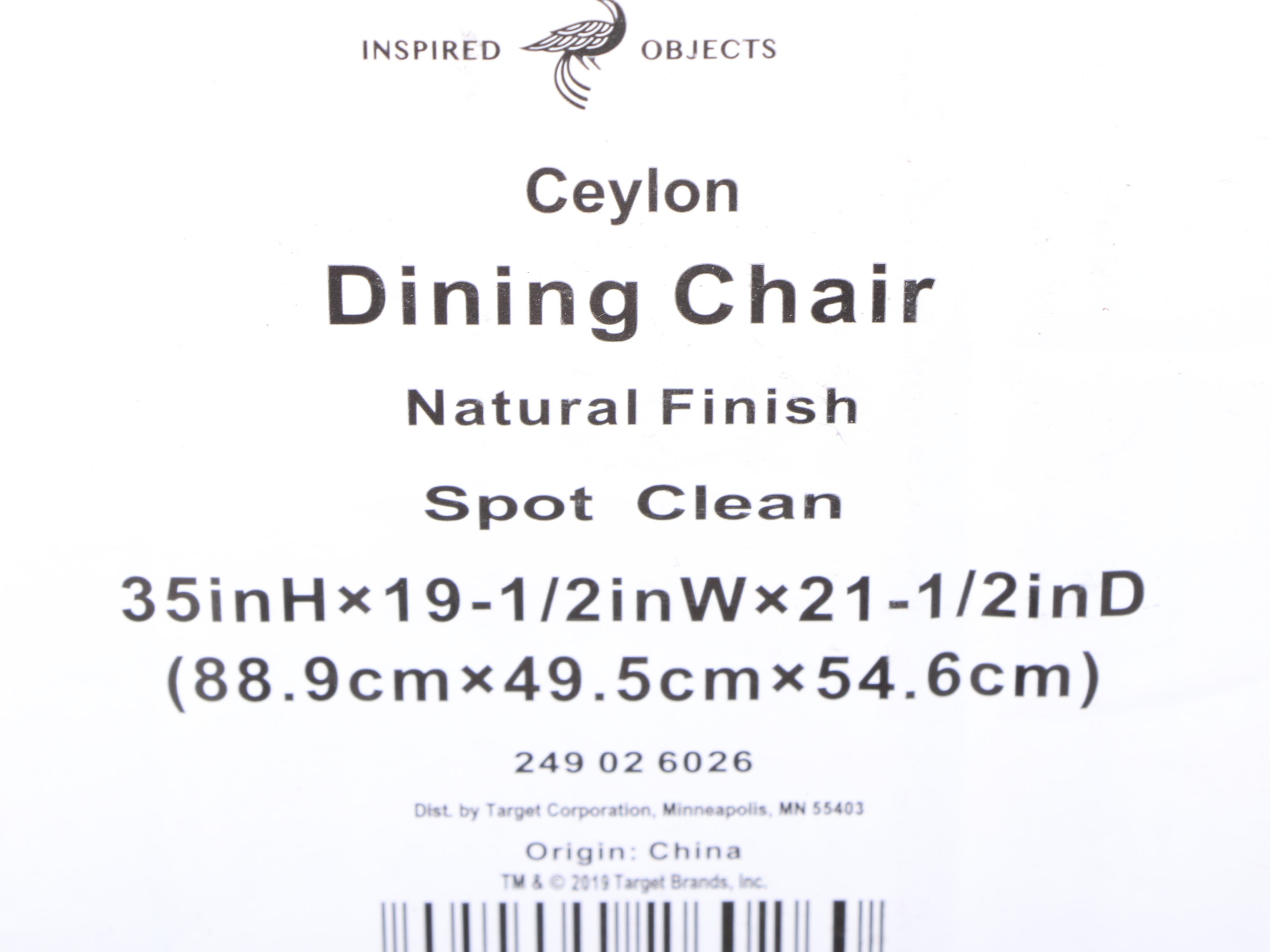 Set of Six Opalhouse Ceylon Woven Seat Dining Chairs EBTH