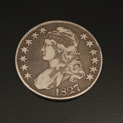 1827 Capped Bust Silver Half Dollar