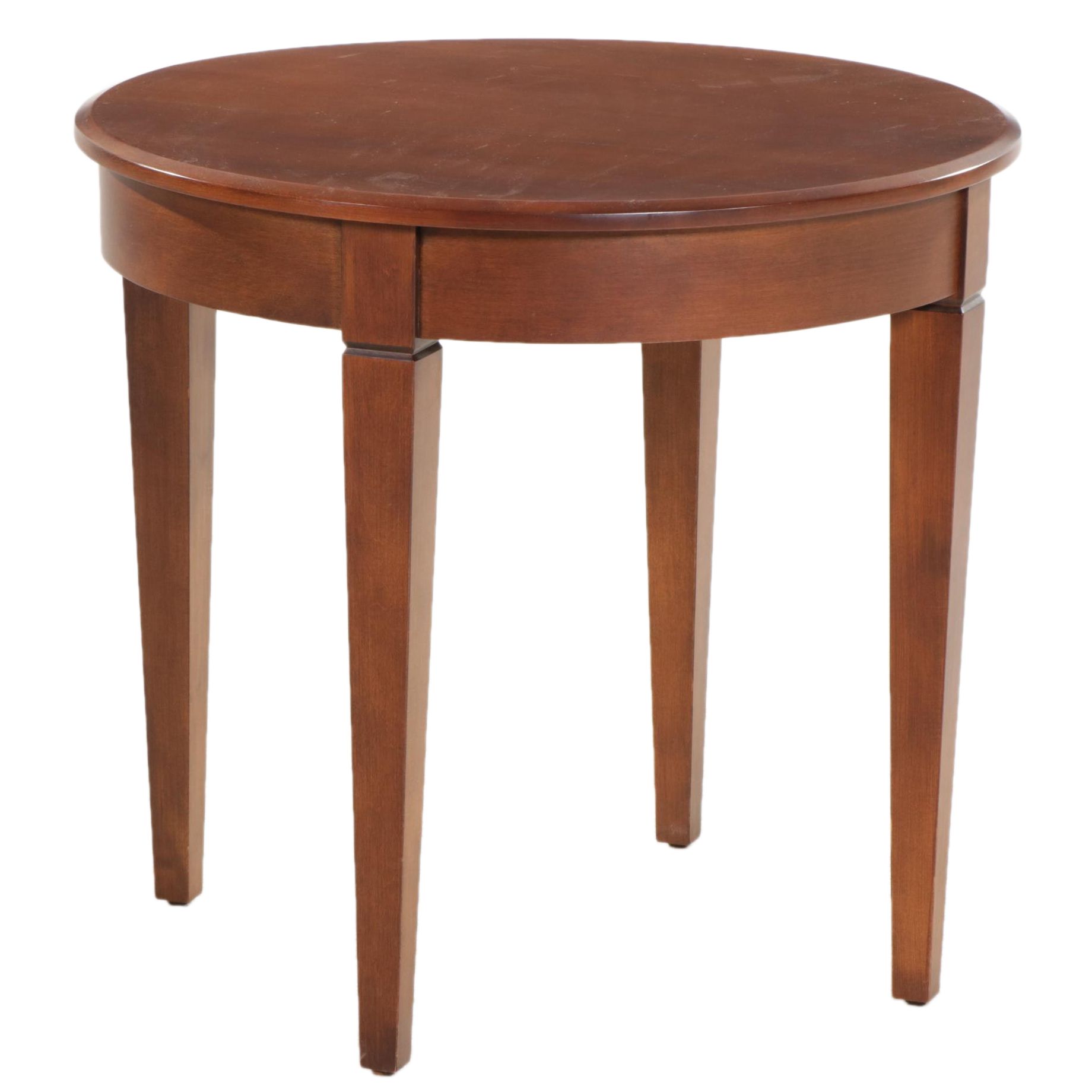 Ethan Allen "Elements" Maple Round Side Table | EBTH