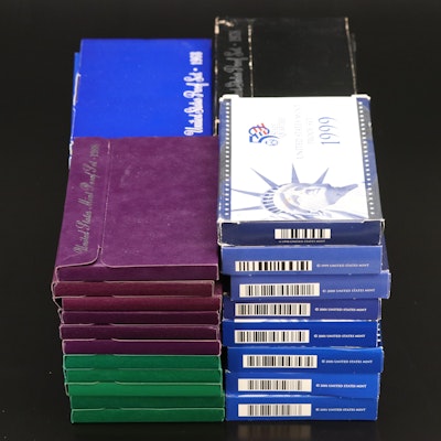 Collection of Thirty-Nine Different U.S. Proof Sets 1968-2006