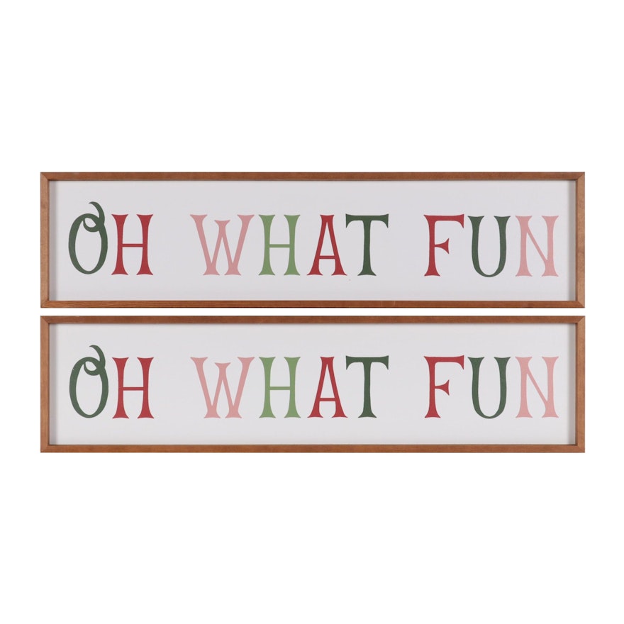 Threshold Holiday Giclées "Oh What Fun"