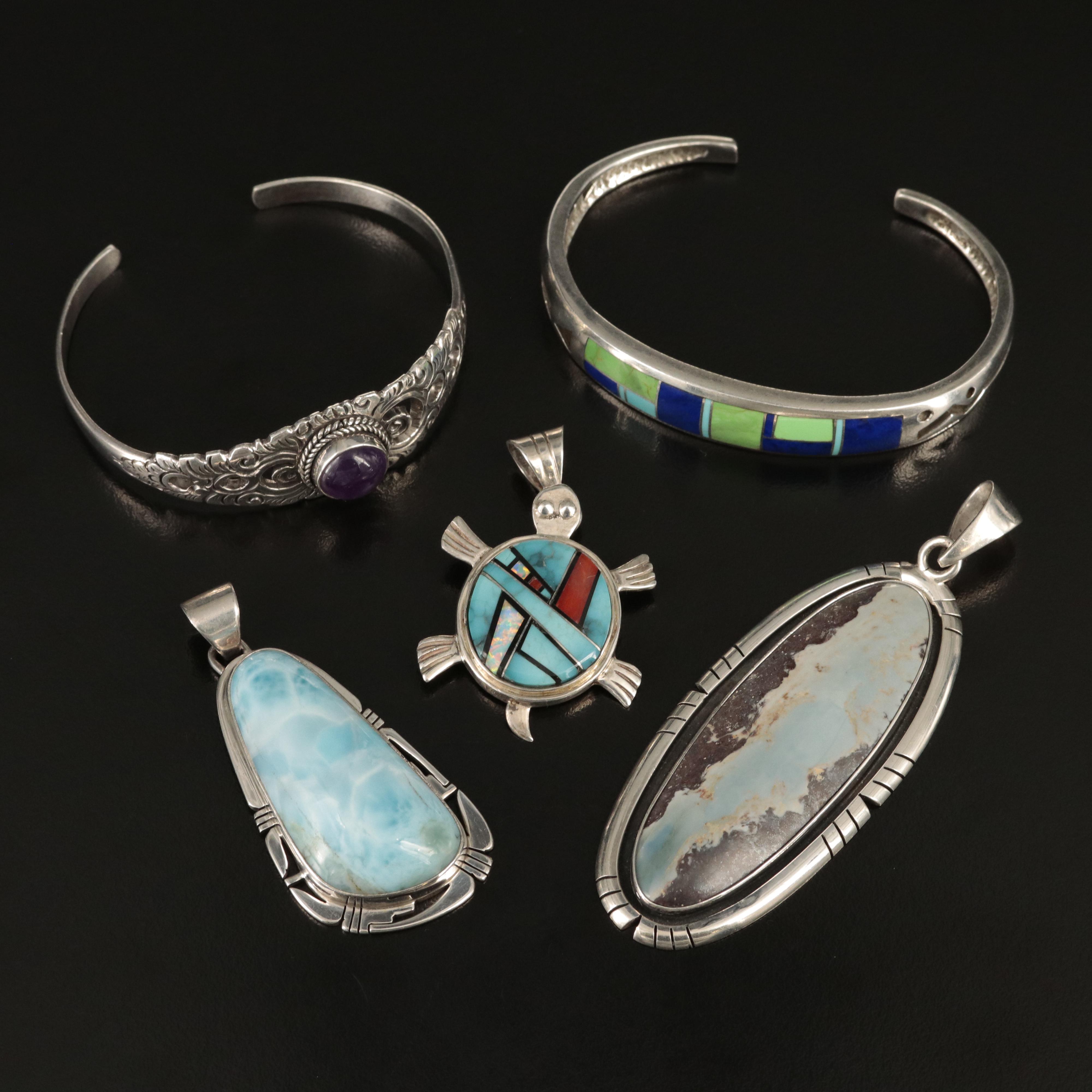 Ray Tracey Navajo Diné and Knifewing Segura Apache Featured in Jewelry