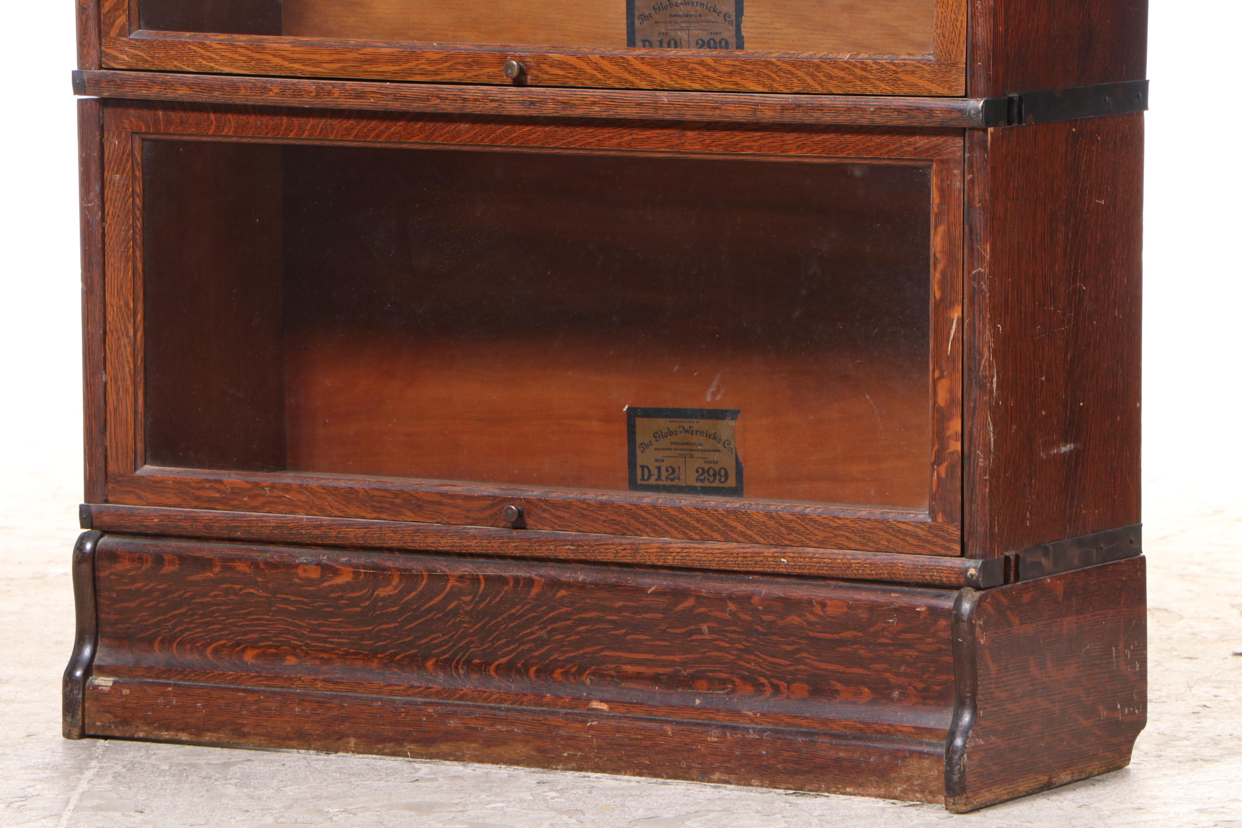 The GlobeWernicke Co. Oak FourStack Barrister's Bookcase, Early 20th
