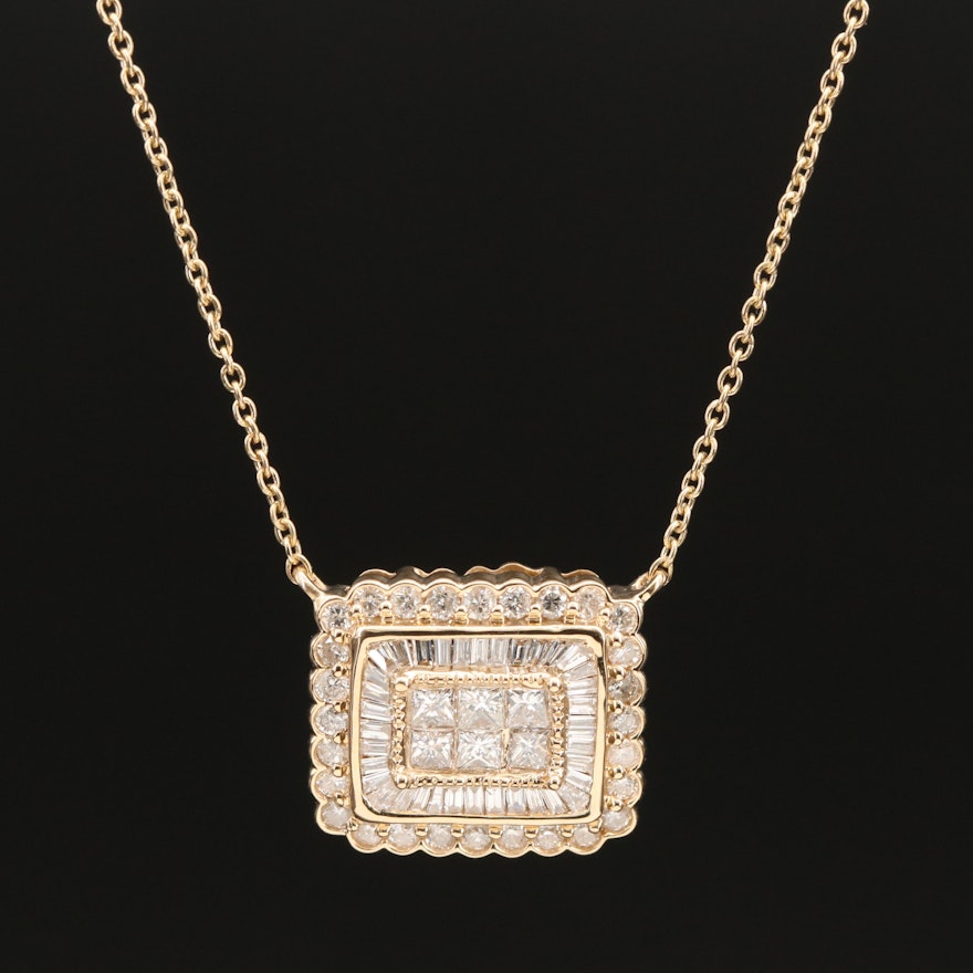 14K 1.16 CTW Diamond Necklace