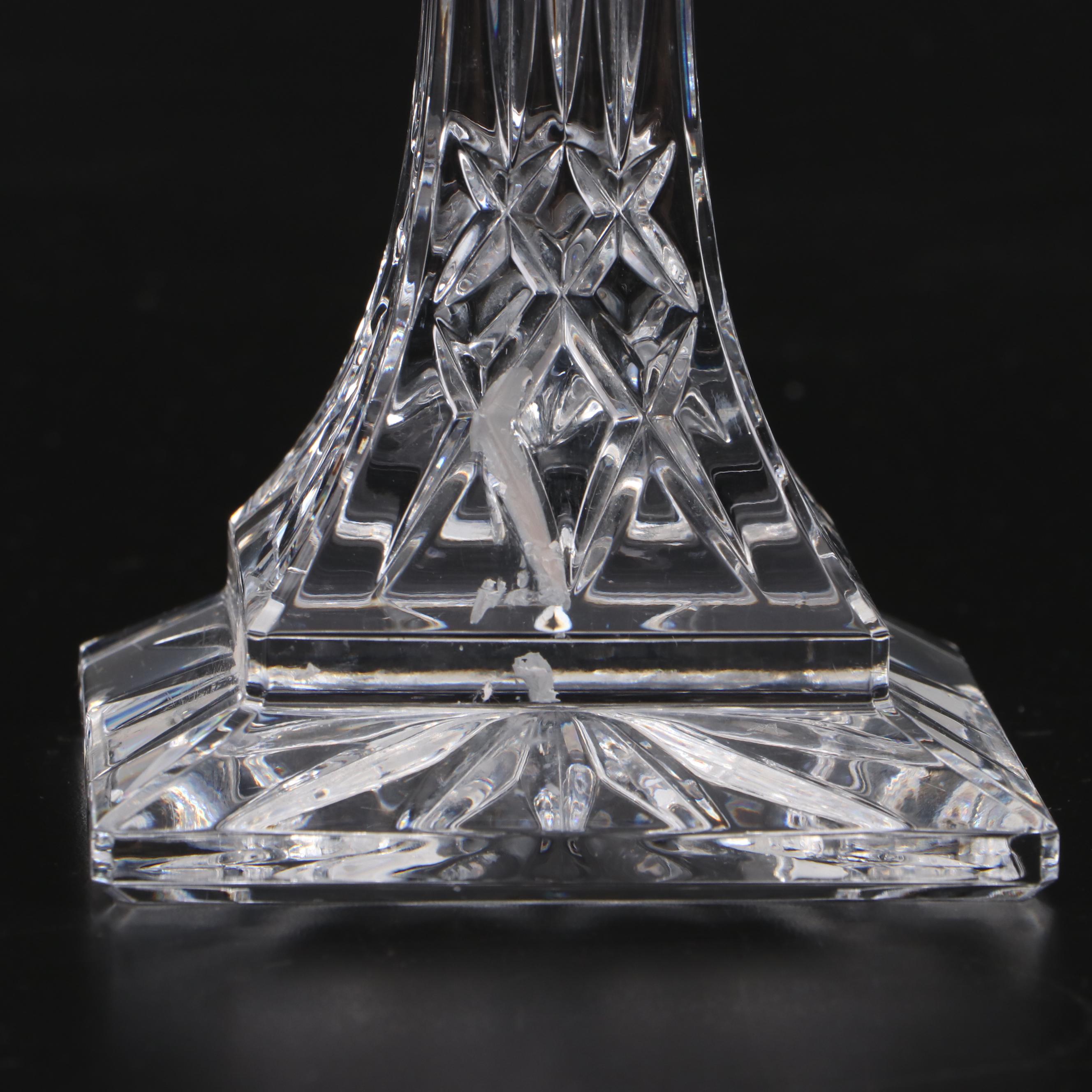 Waterford Crystal "Lismore" and "Metropolitan" Candlesticks EBTH