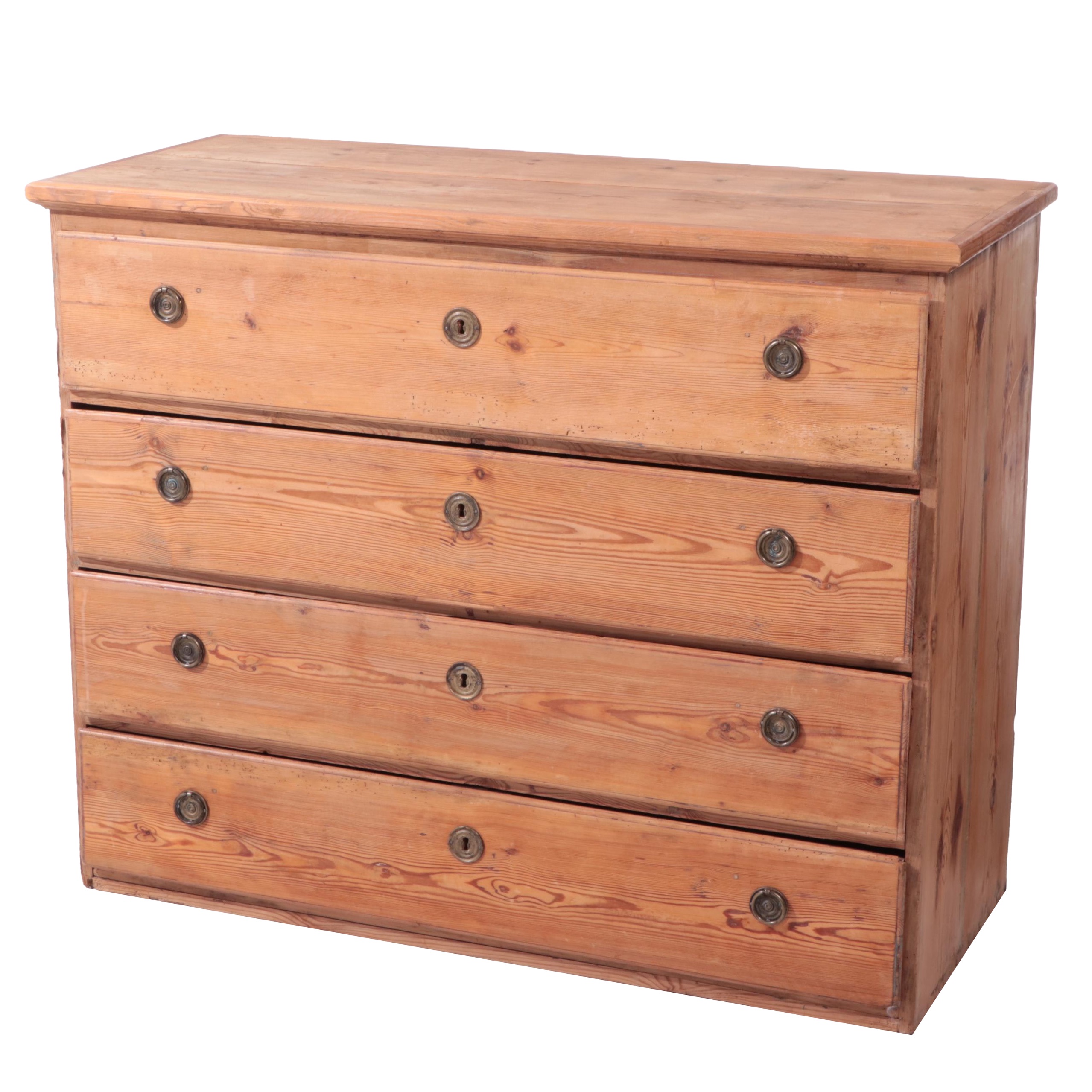 English Scrubbed Pine Chest EBTH