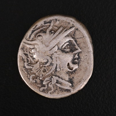 Ancient Roman Republic AR Denarius of Marius, ca. 101 BC