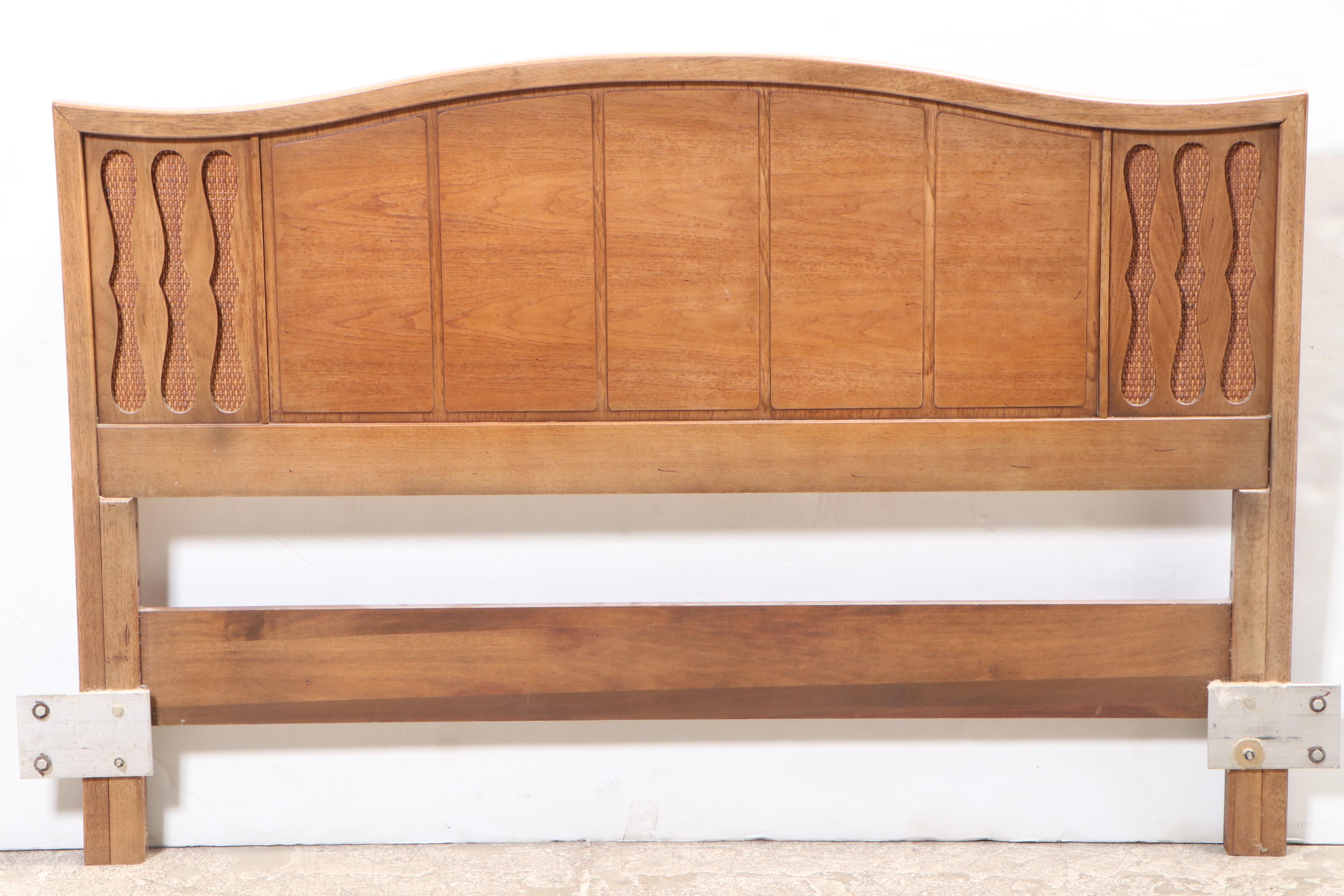 Thomasville "Horizon" Moroccan Style Pecan Full Size Headboard EBTH