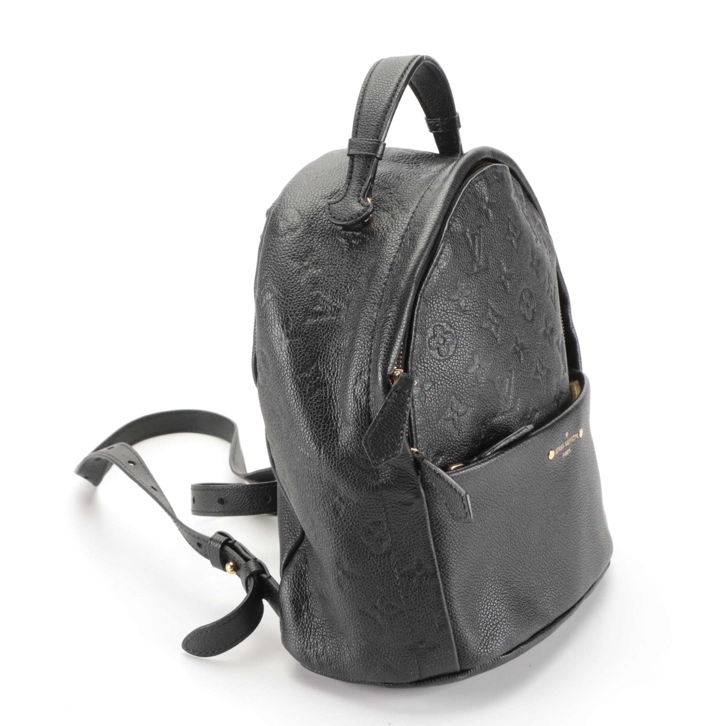 Louis Vuitton Sorbonne Backpack in Black Monogram Empreinte Leather EBTH