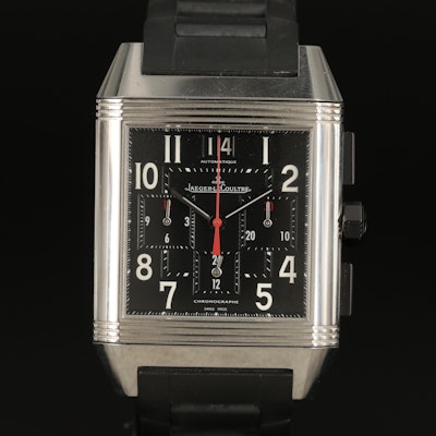 Jaeger-LeCoultre Reverso Squadro GMT-Chronograph Wristwatch