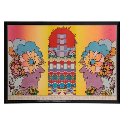 Large-Scale Lithograph After Peter Max, Circa 1971