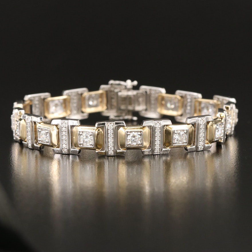14K 4.50 CTW Lab Grown Diamond Bracelet