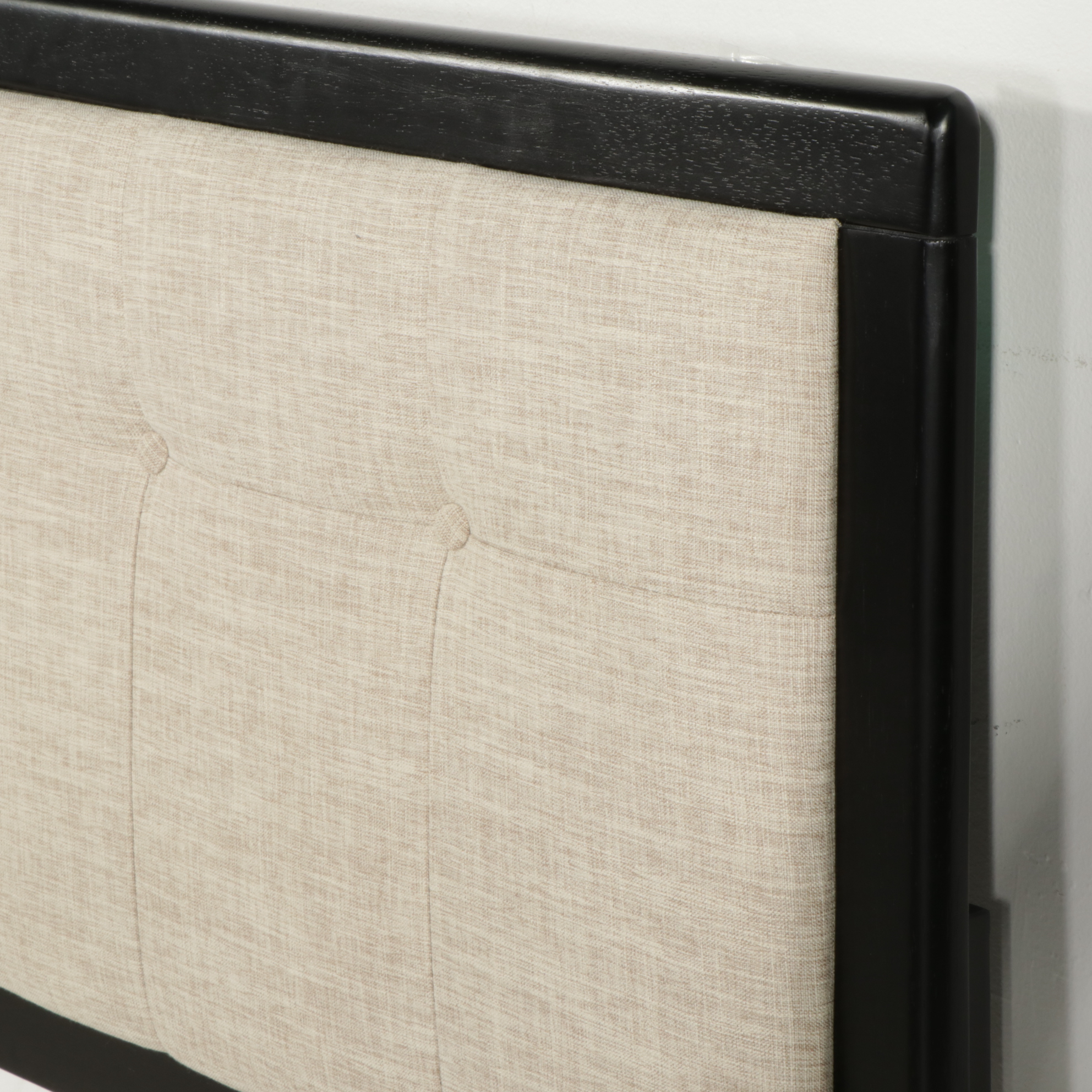 Modway "Draper" Ebonized and Tufted LinenUpholstered Full Size Headboard EBTH