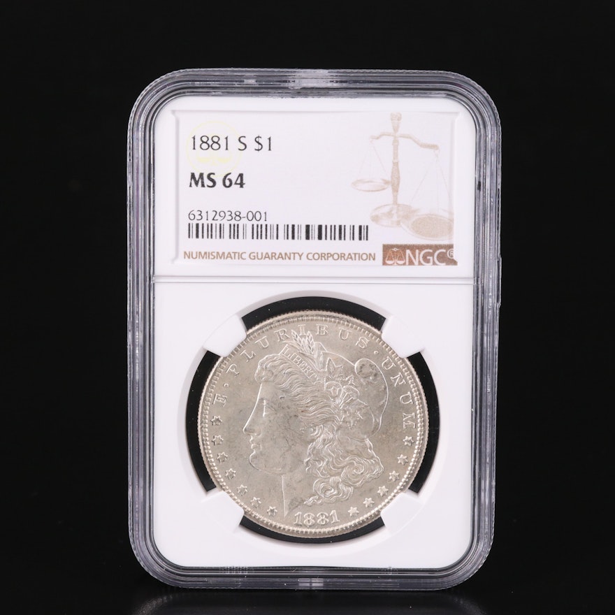 NGC MS64 1881-S Morgan Dollar