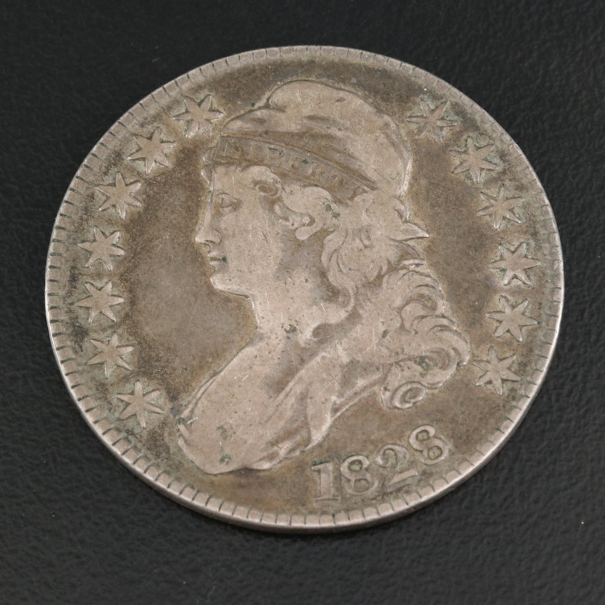 1828 Capped Bust Silver Half Dollar