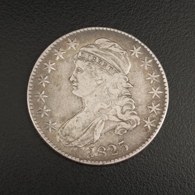 1825 Capped Bust Silver Half Dollar