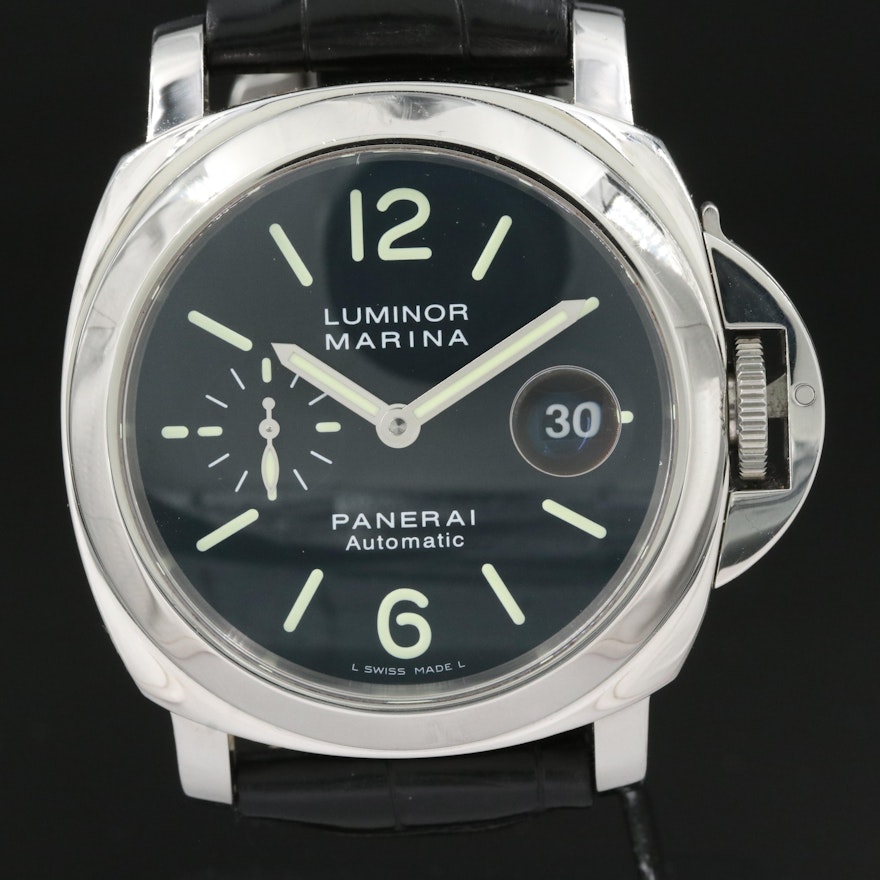 Panerai Luminor Marina 44m Date Stainless Steel Automatic Wristwatch
