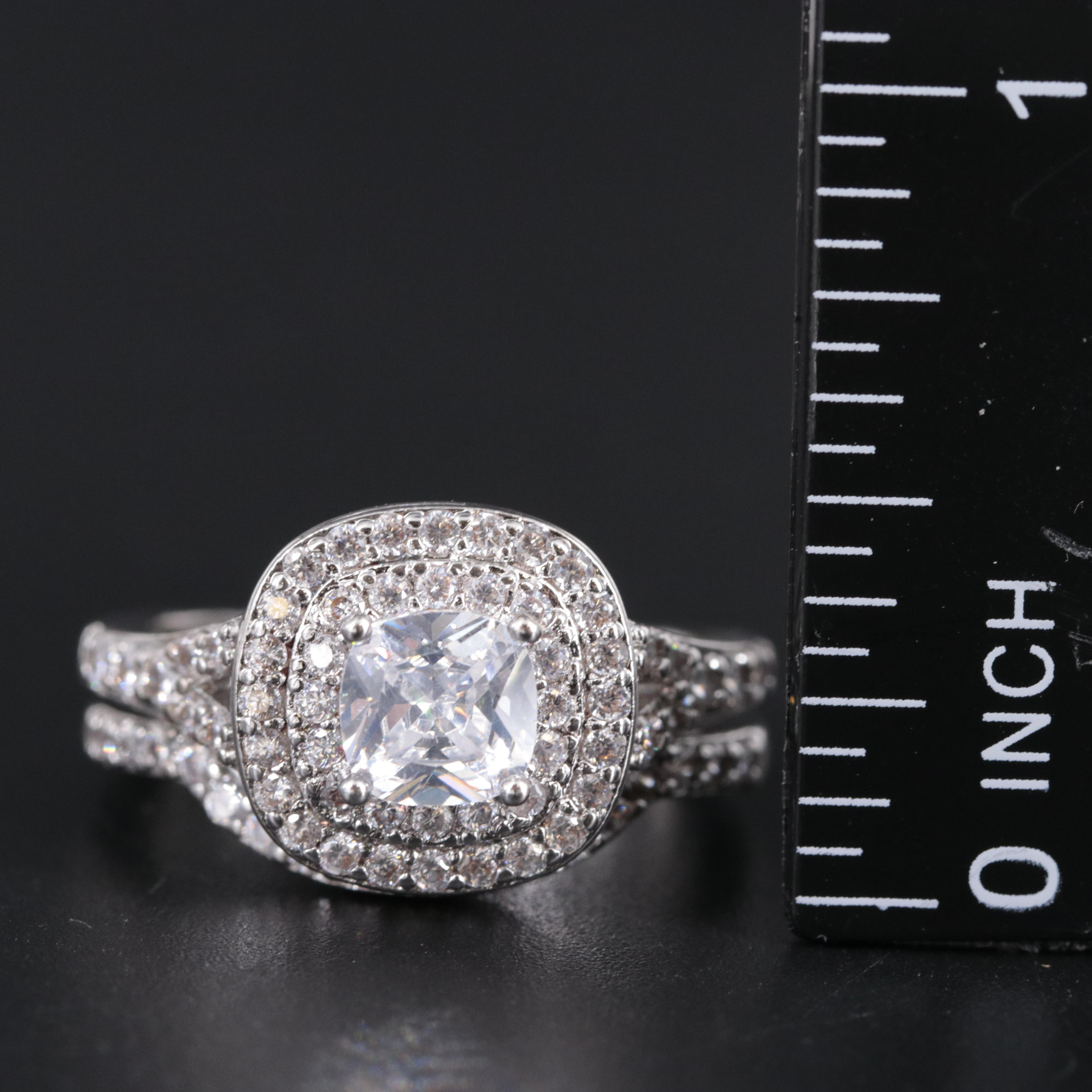 Cubic Zirconia Ring and Enhancer Band EBTH