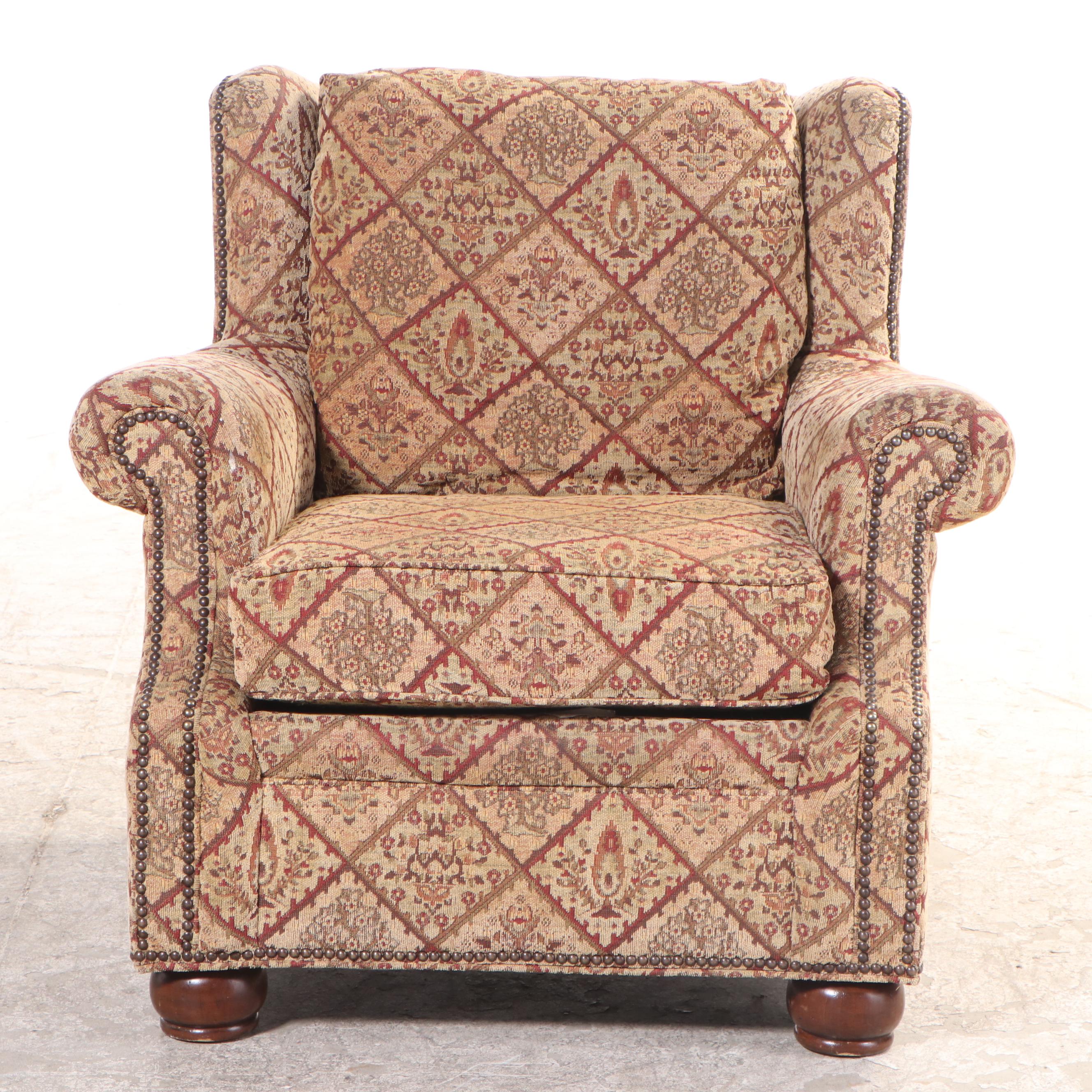 Taylor & King "Kings Road Collection" Upholstered Lounge Chair EBTH