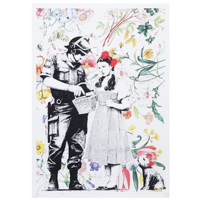 Death NYC Pop Art Graphic Print Homage to Banksy and The Wizard of Oz, 2022
