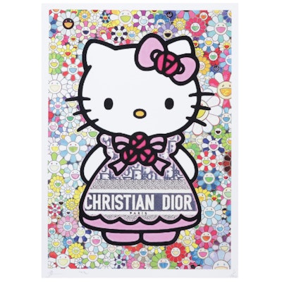 Death NYC Pop Art Graphic Print Featuring Hello Kitty, 2022