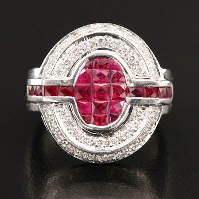18K Ruby and 1.32 CTW Diamond Ring