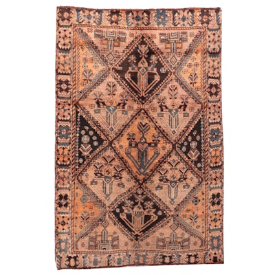 4'10 x 7'5 Hand-Knotted Persian Yalameh Area Rug