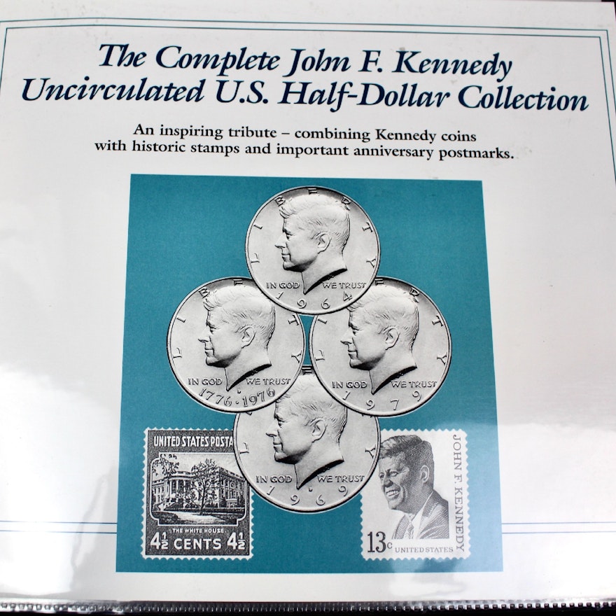 Complete Two Volume John F. Kennedy Uncirculated U.S. Half Dollar Collection
