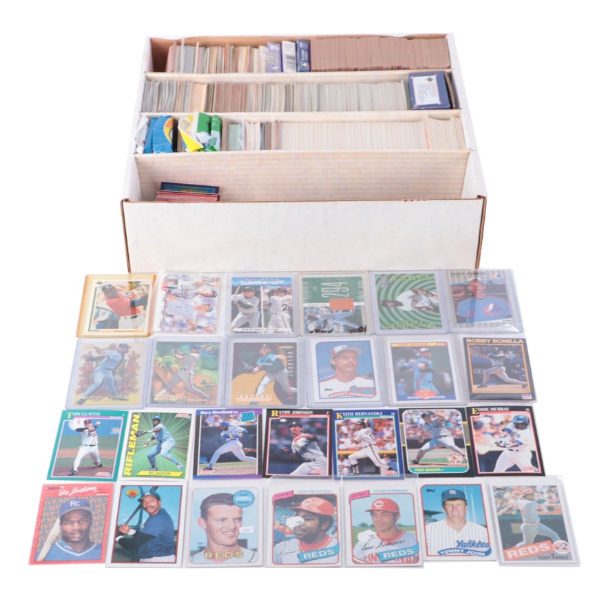 Topps, More Baseball Cards With Johnson Rookie, Perez, Others, 1960s–1990s