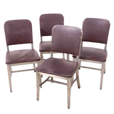 Four General Fireproofing Co. "Good Form" Aluminum Side Chairs, Mid-20th Century