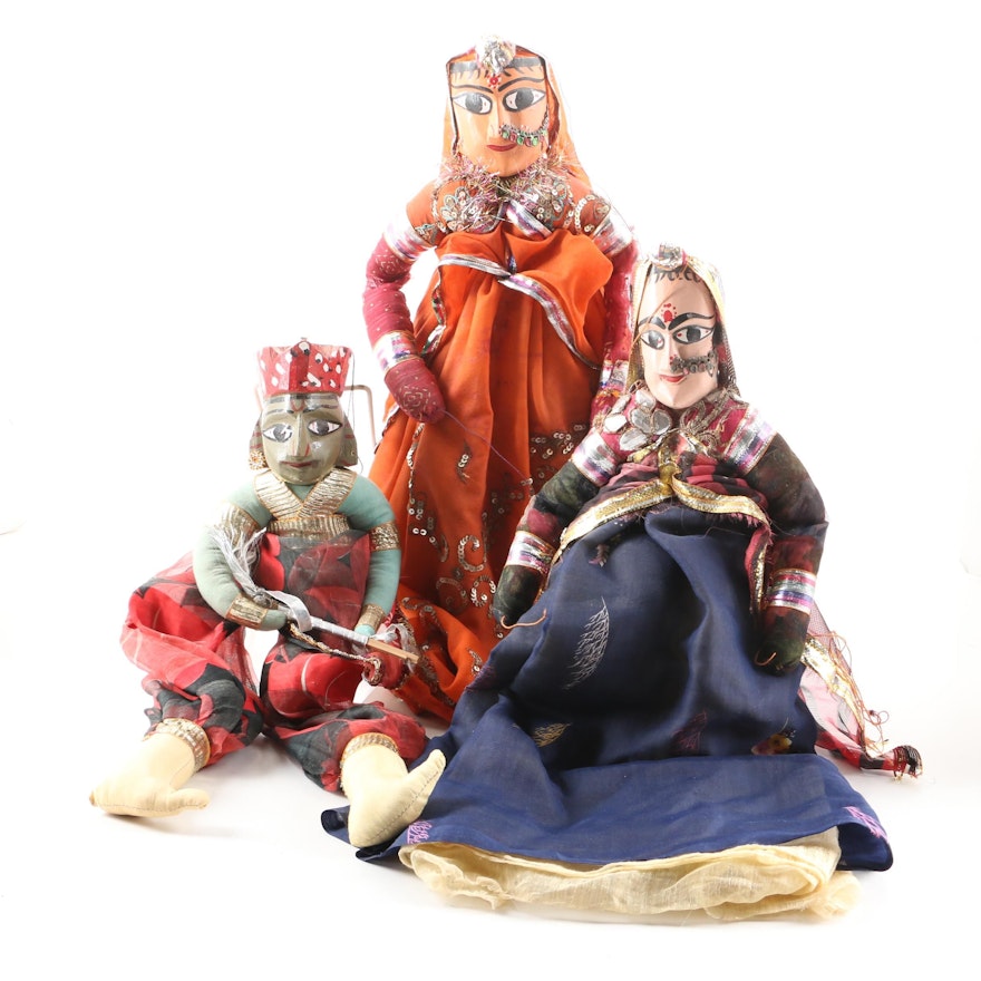 Indian Kathputli Theater String Puppets