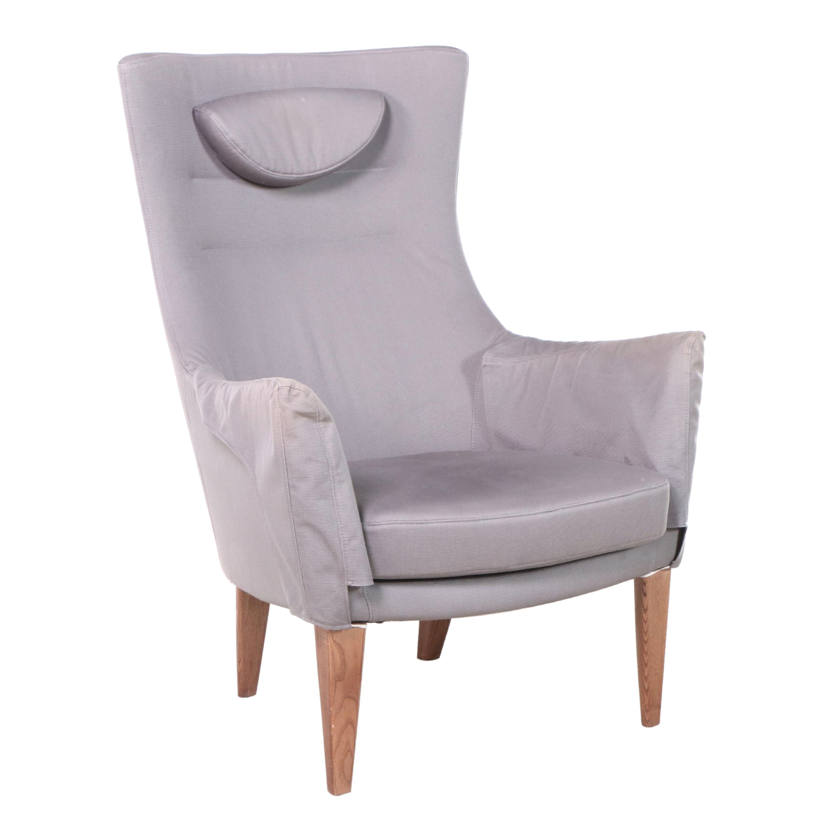 IKEA "Omtanksam" Lounge Chair in Grey Upholstery EBTH
