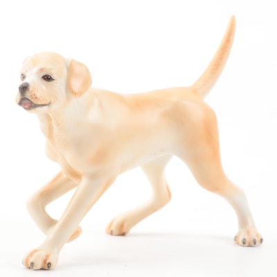 Herend Natural "Walking Labrador" Porcelain Figurine