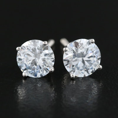 14K 1.28 CTW Lab Grown Diamond Stud Earrings