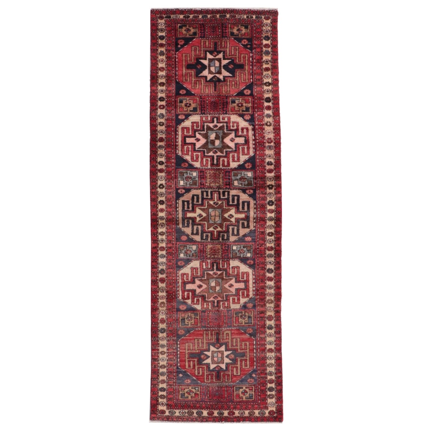 3'2 x 10'4 Hand-Knotted Persian Qashqai Carpet Runner