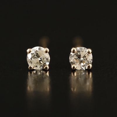 14K 0.15 CTW Diamond Stud Earrings