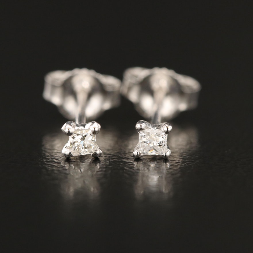 14K 0.11 CTW Diamond Stud Earrings