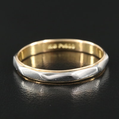 Two-Tone 18K and Platinum Band