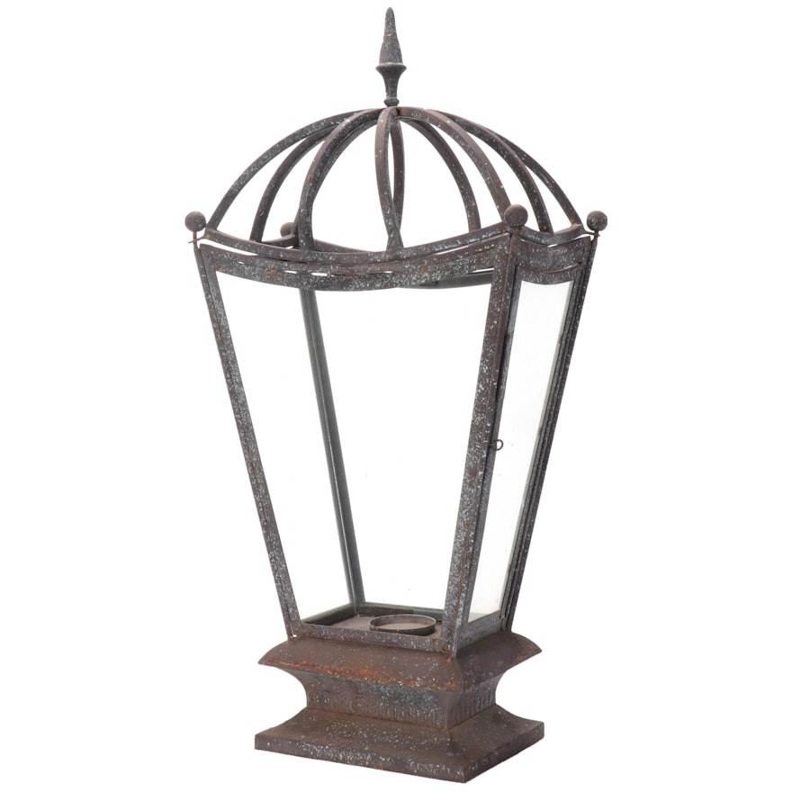 Cast Metal Outdoor Candle Lantern
