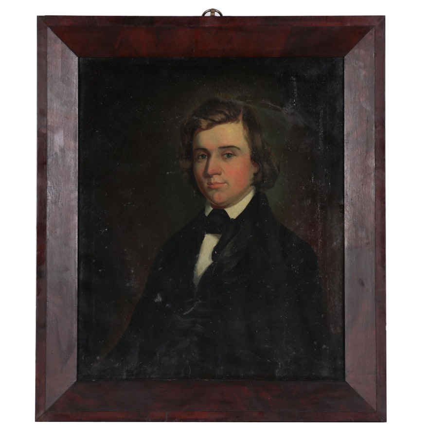 Alex Ford Oil Portrait of Moore Family Member, 1844