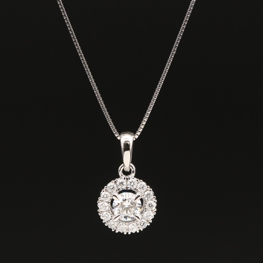 14K 0.50 CTW Lab Grown Diamond Pendant Necklace