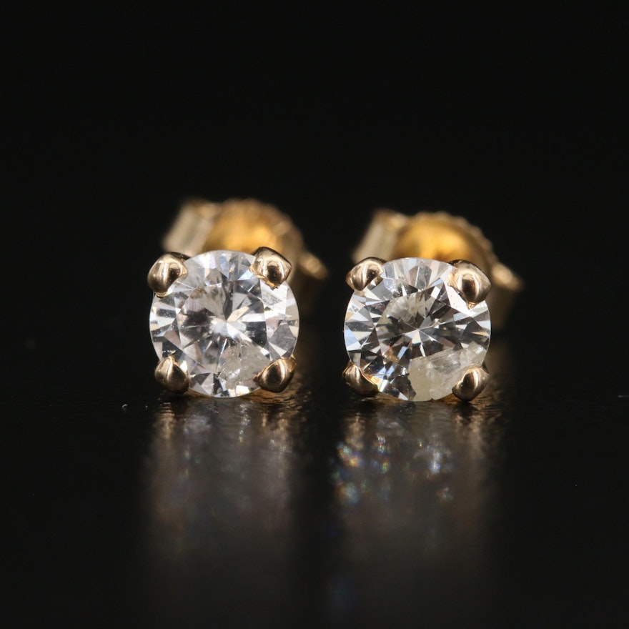 14K 0.74 CTW Diamond Stud Earrings