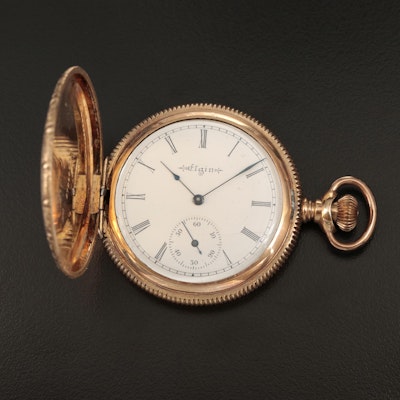 1900 Elgin Gold-Filled Hunting Case Pocket Watch